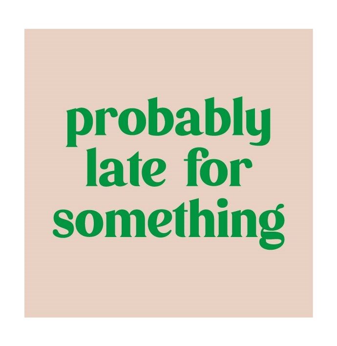 Magneettegeltje - Probably late for something