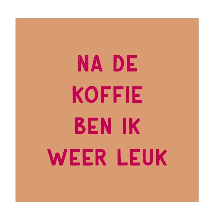 Magneettegeltje - Na de koffie