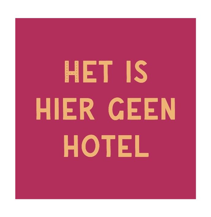 Magneettegeltje - Het is geen hotel