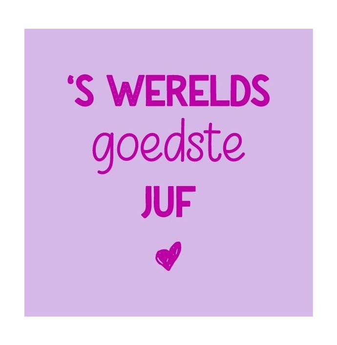 Magneettegeltje - Juf