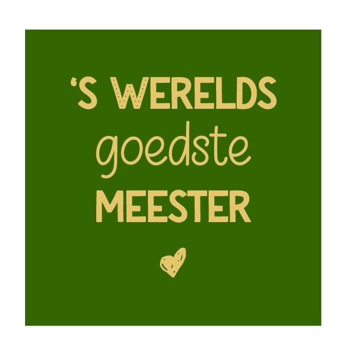Magneettegeltje - Meester