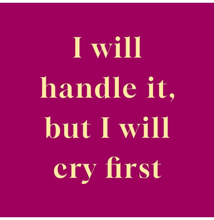 Tegeltje - I will handle it 