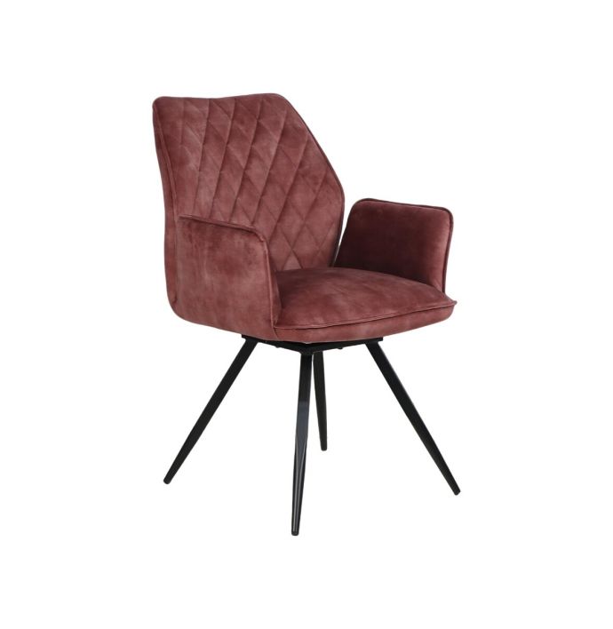 Eetkamerstoel Torvi velvet burgundy