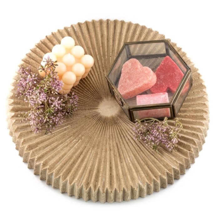 Aardewerk plateau zilt