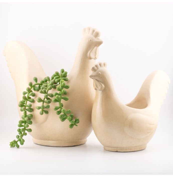 Aardewerk bakje kip S