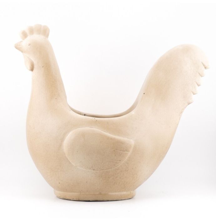 Aardewerk bakje kip L