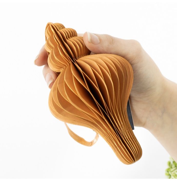 Papieren honeycomb hanger oranje