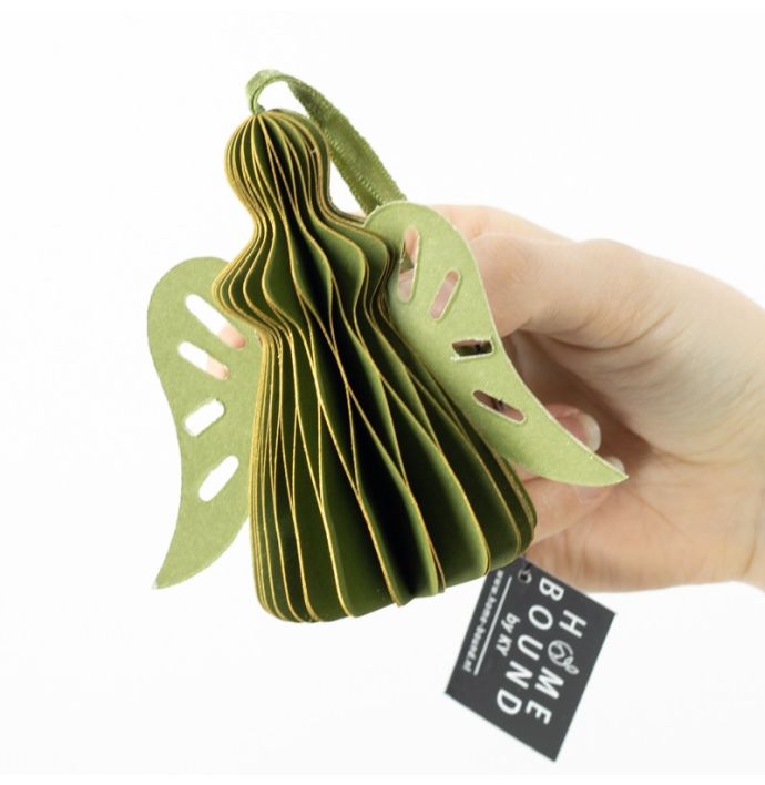 Papieren honeycomb engel groen