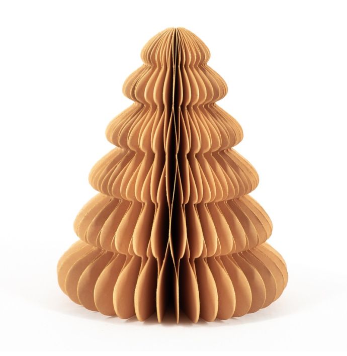 Papieren kerstboom oranje