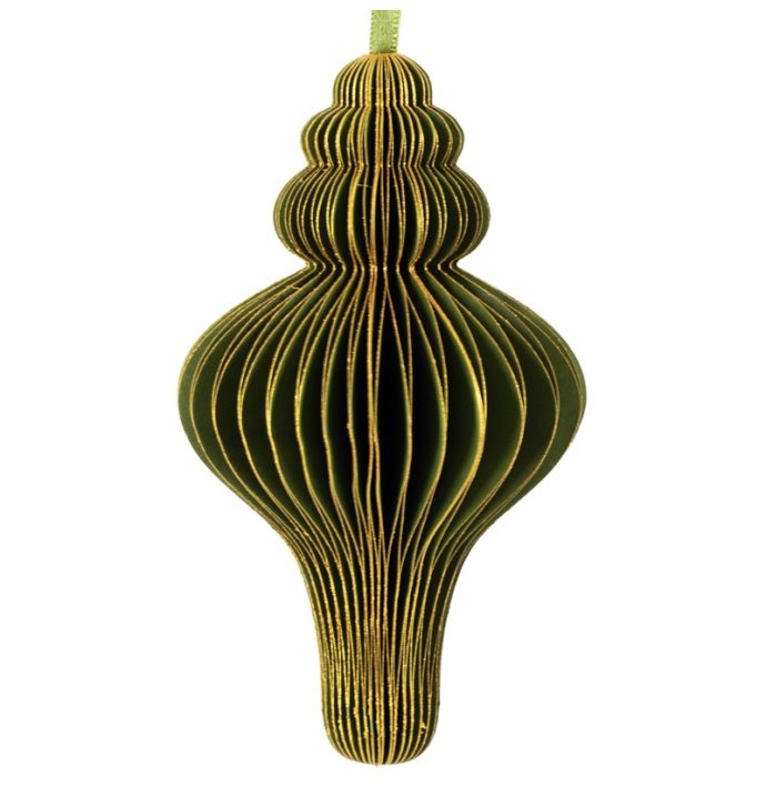 Papieren honeycomb hanger groen