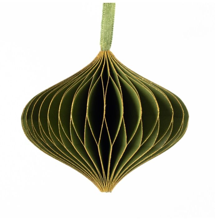 Papieren honeycomb hanger groen