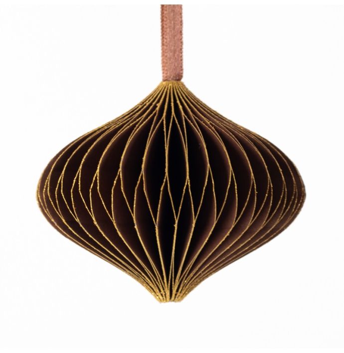 Papieren honeycomb hanger bruin