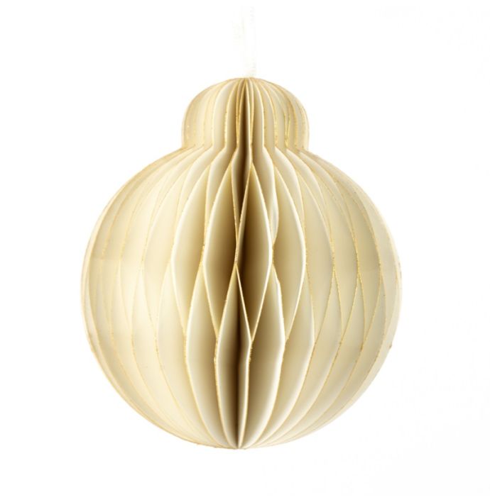 Papieren honeycomb hanger wit