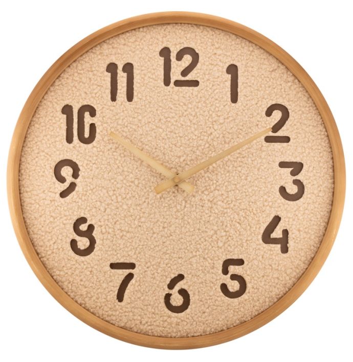 Wandklok Wova 40cm beige