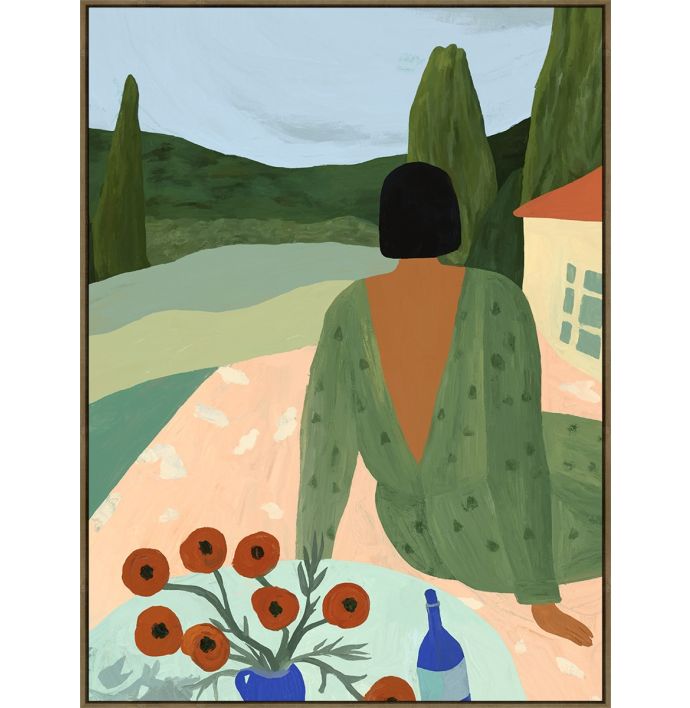 Schilderij Picnic Muse 