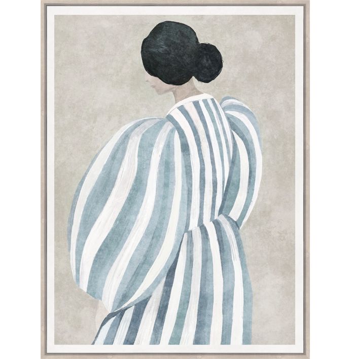 Schilderij Stripe Muse 