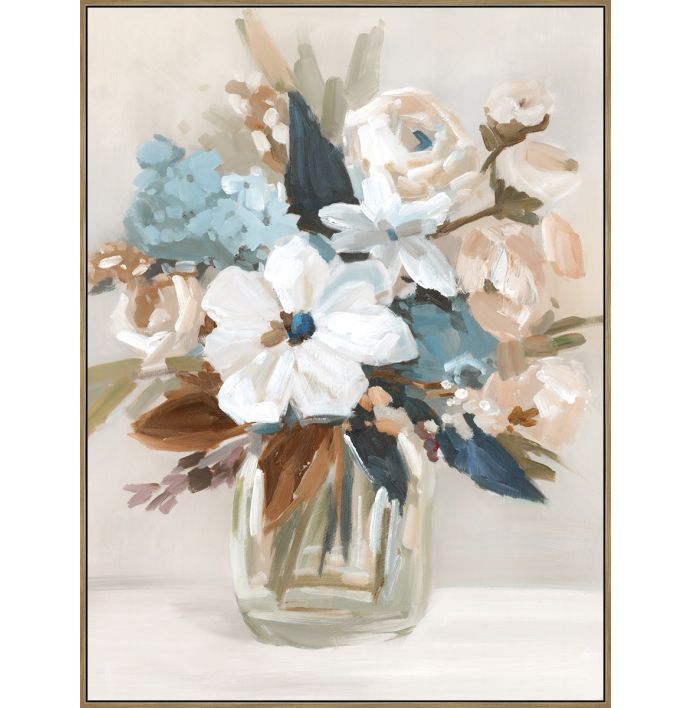 Schilderij bloemenvaas