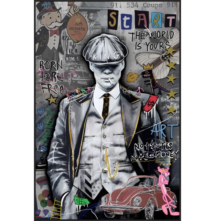 Schilderij popart Peaky Blinders