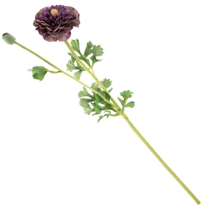 Kunstbloem ranonkel paars