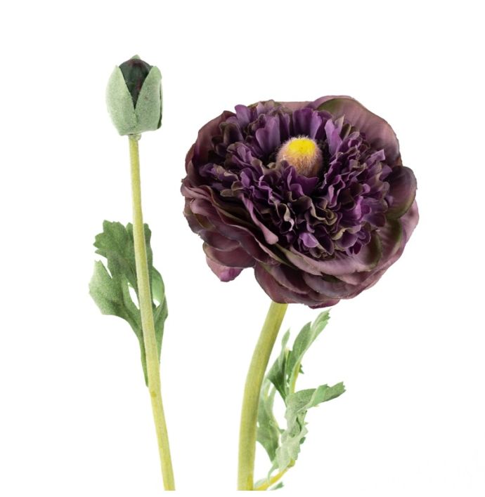Kunstbloem ranonkel paars