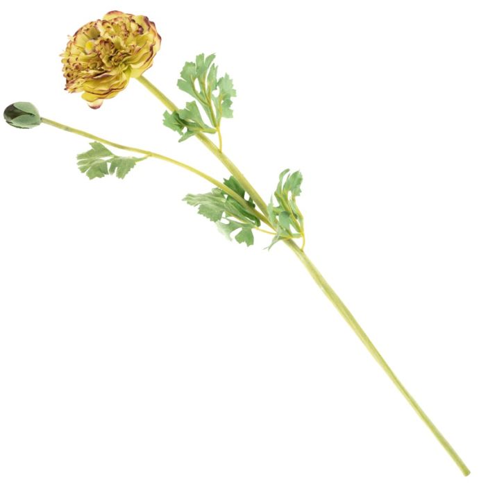 Kunstbloem ranonkel geel