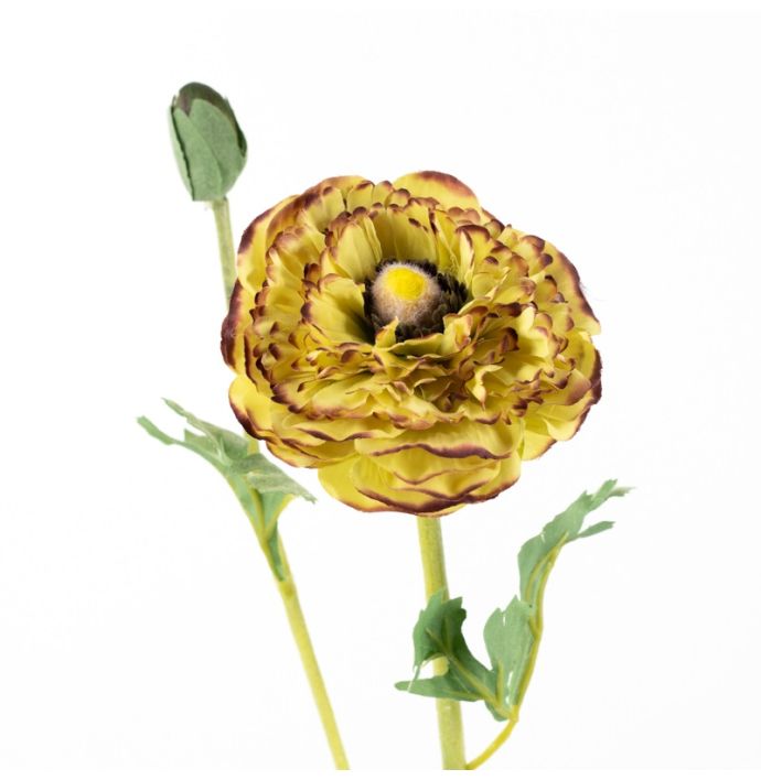 Kunstbloem ranonkel geel