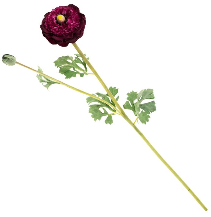 Kunstbloem ranonkel fuchsia