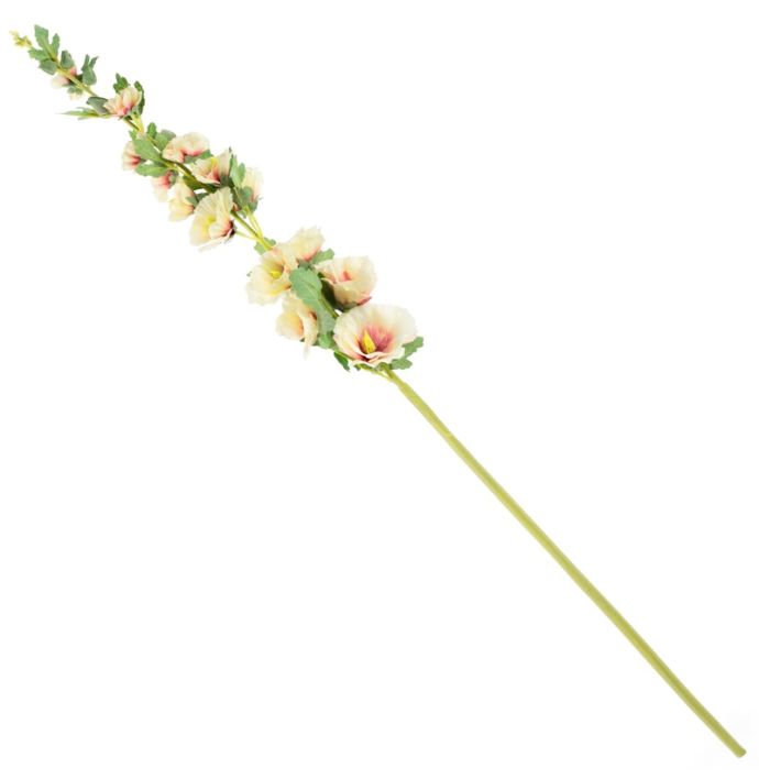 Kunstbloem stokroos beige