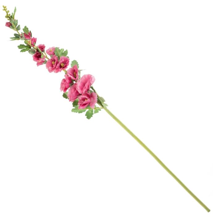 Kunstbloem stokroos fuchsia