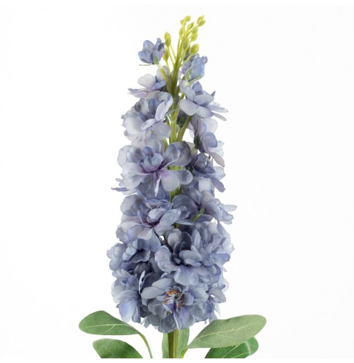 Kunstbloem Zeeuws-knopje blauw