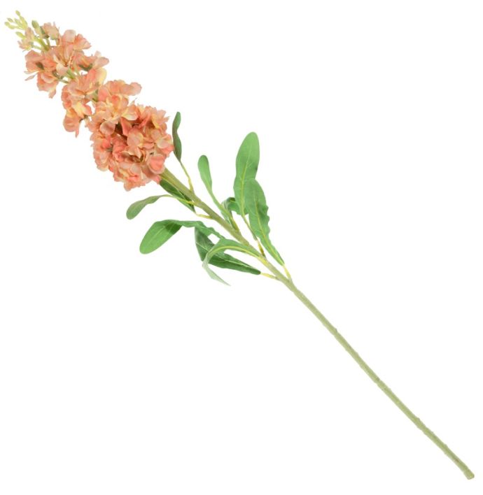 Kunstbloem Zeeuws-knopje peach