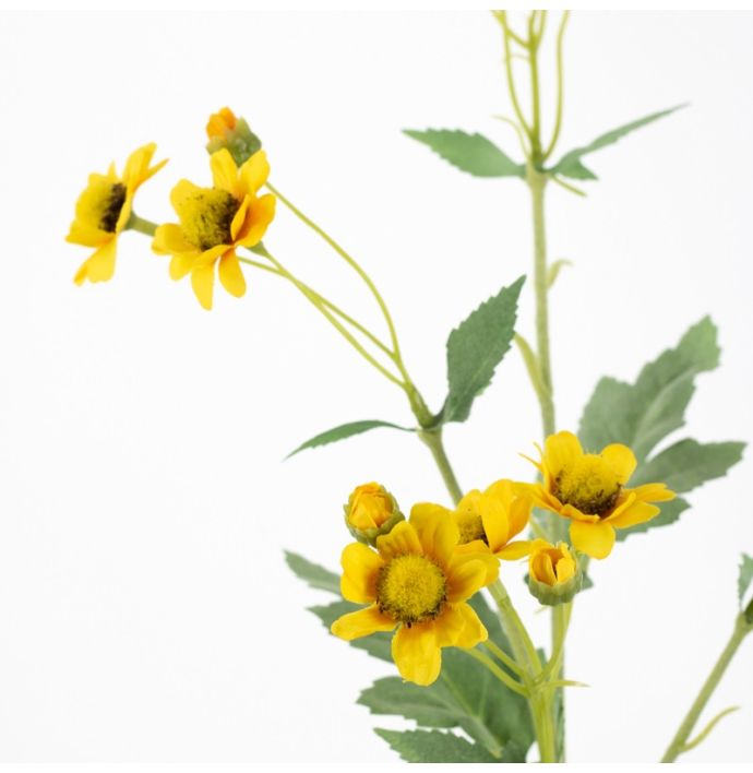 Kunstbloem anemoon 78cm geel