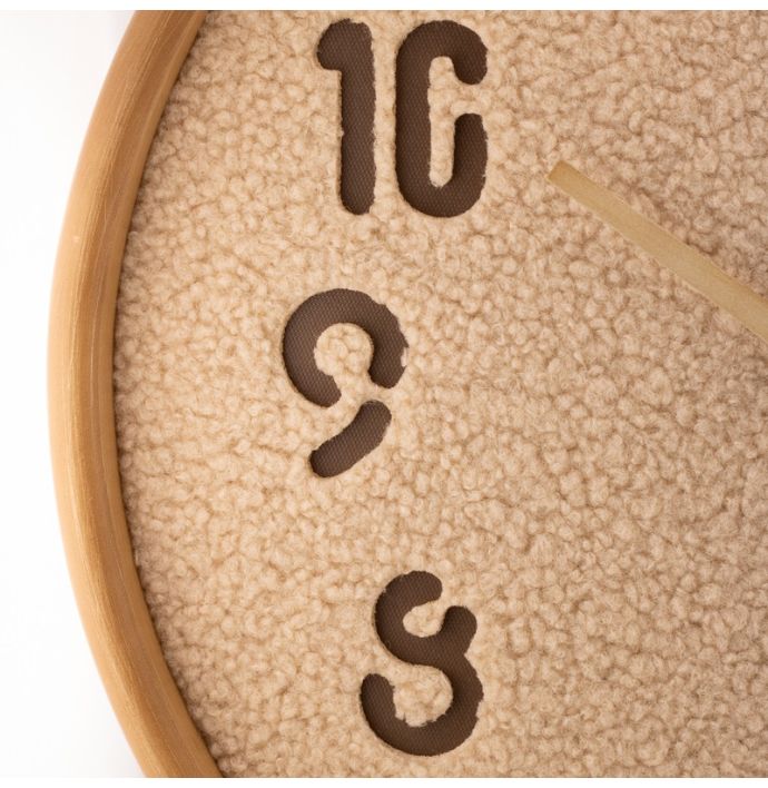 Wandklok Wova 40cm beige