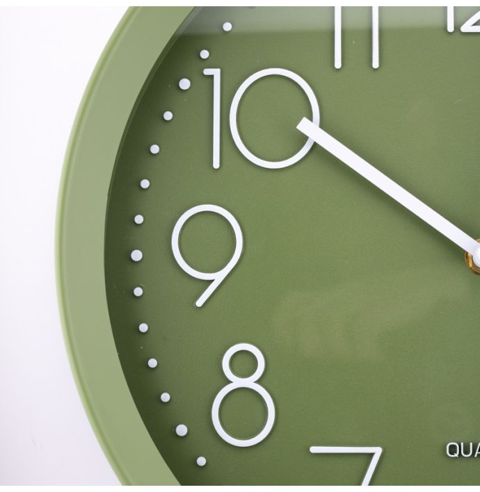 Wandklok Viva 30cm groen