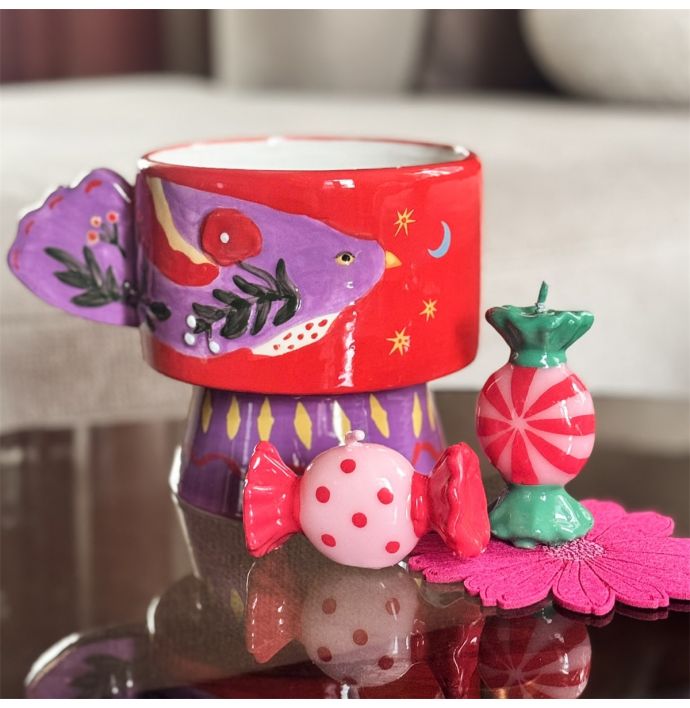 Kaars snoepje liggend