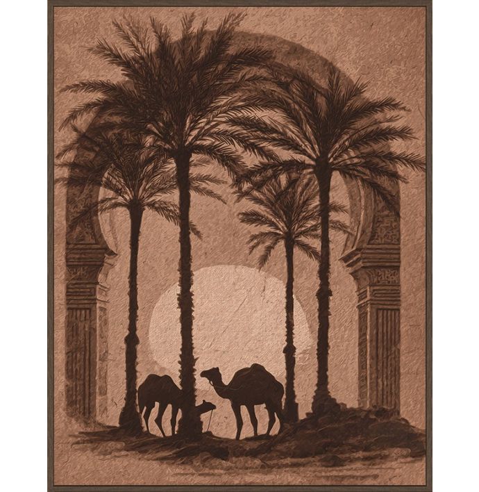 Schilderij Desert Silhouettes