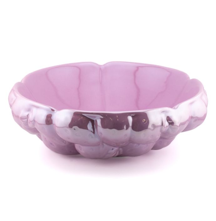 Aardewerk schaal glossy peach