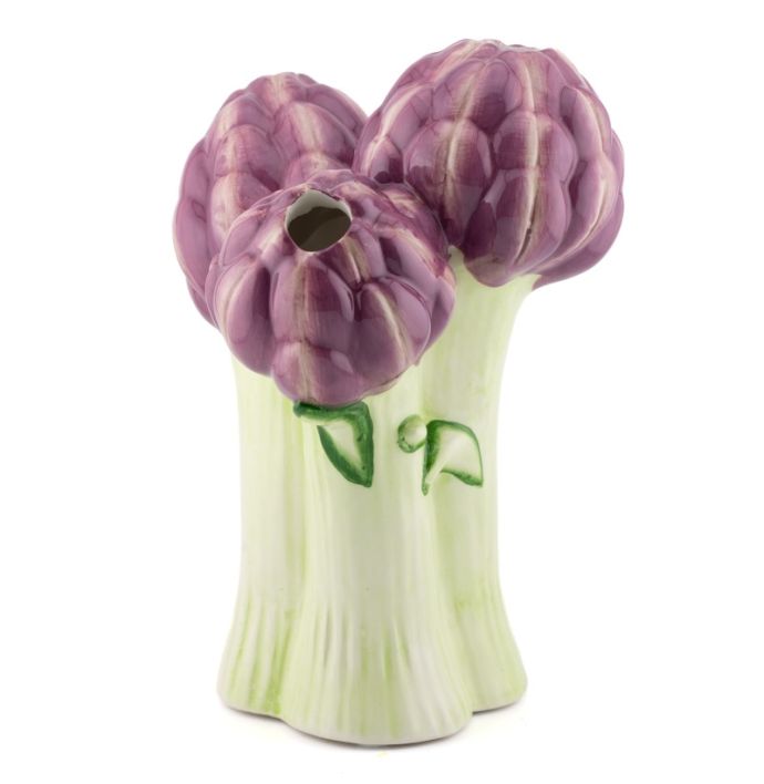 Aardewerk tulpenvaas artichok