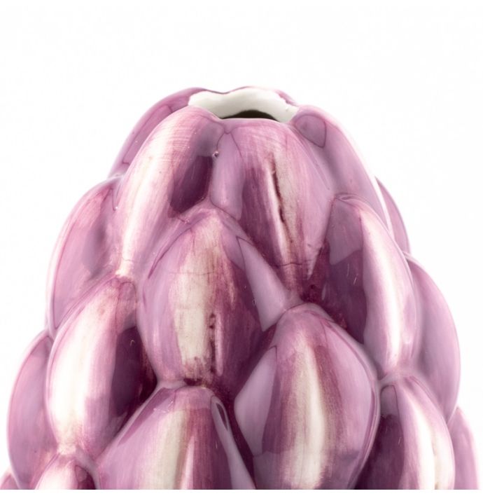 Aardewerk vaas artichok