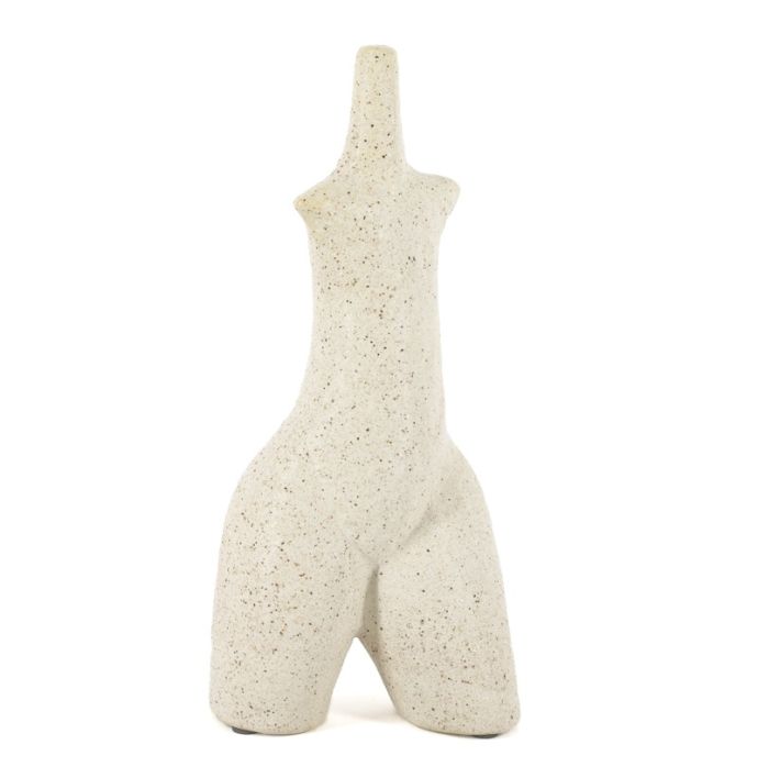 Aardewerk ornament Lyra L beige