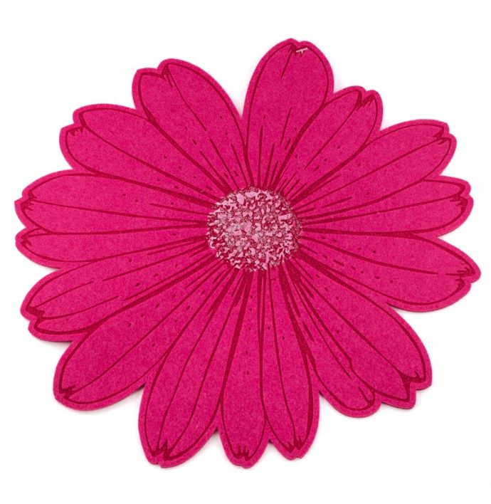 Vilten placemat rood