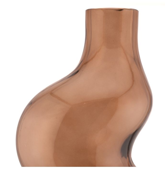 Glazen organische vaas sandstone L