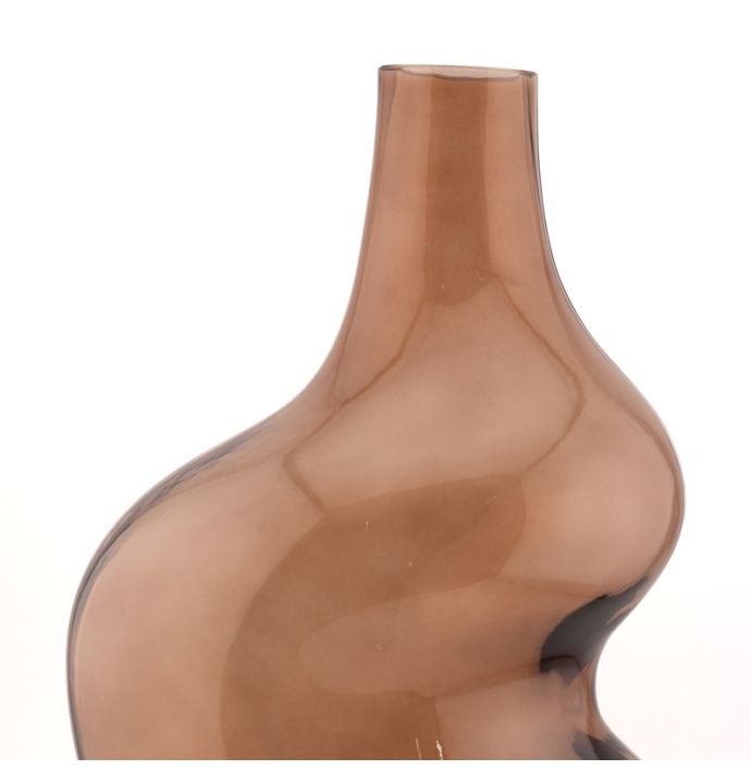 Glazen organische vaas sandstone M