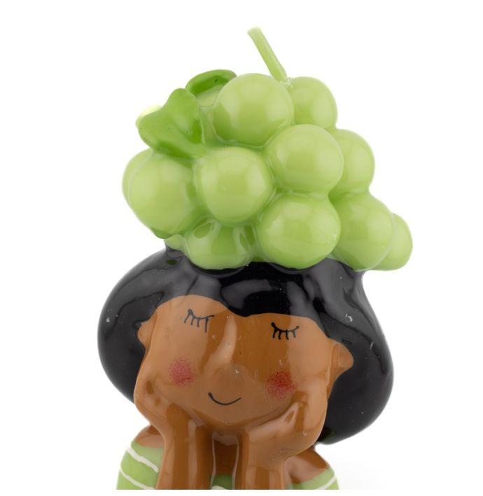Kaars vrouw met druiven
