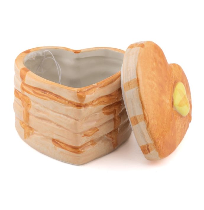 Aardewerk bakje pancakes