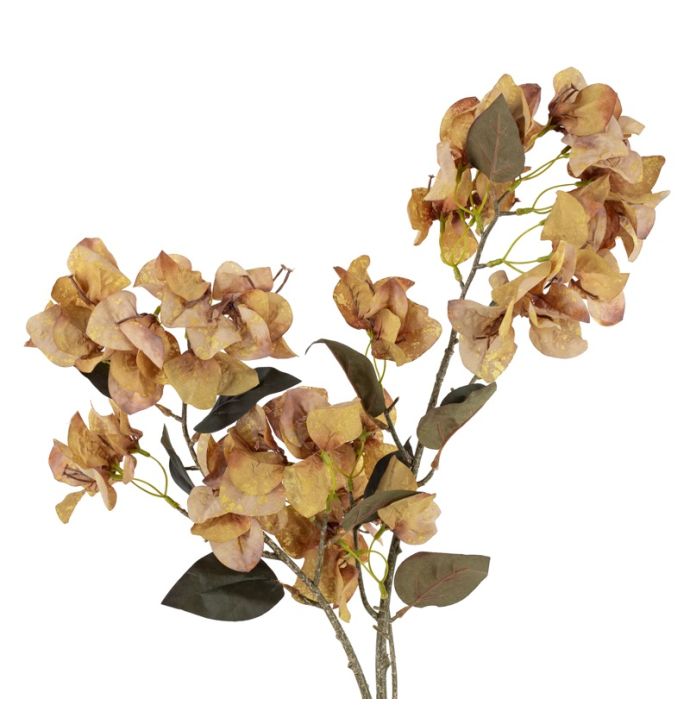Kunstbloem Bougainvillea 110cm oker
