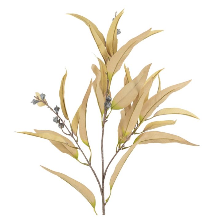 Kunstbloem eucalytpus 103cm oker