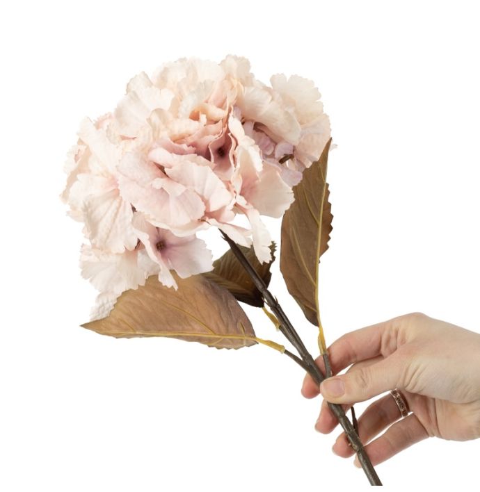 Kunstbloem hortensia 70cm roze