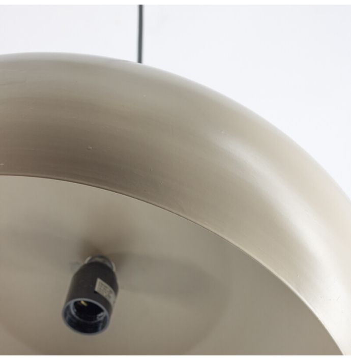 Hanglamp glas met hout sphere