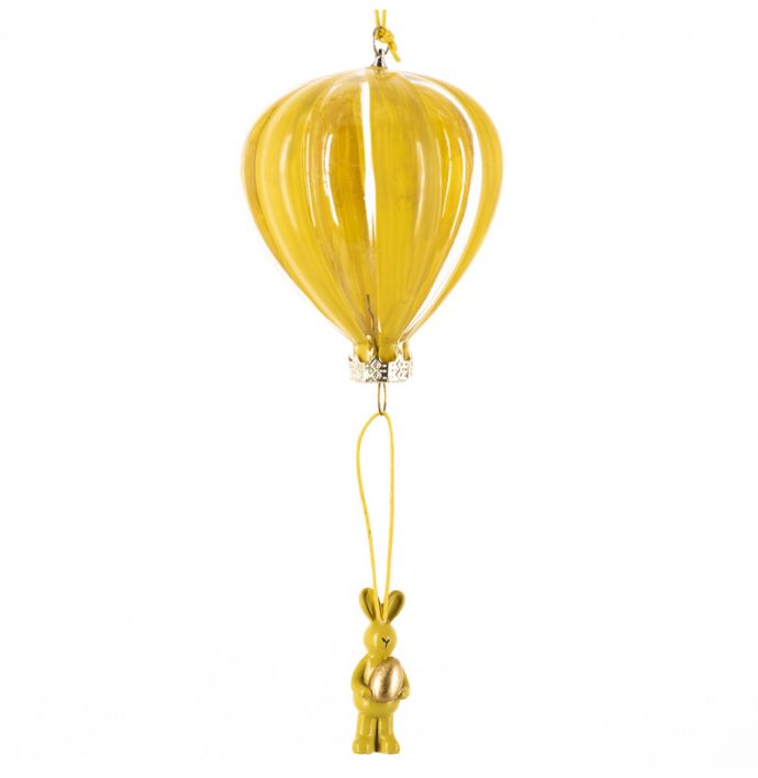 Hanger Luchtballon konijn geel